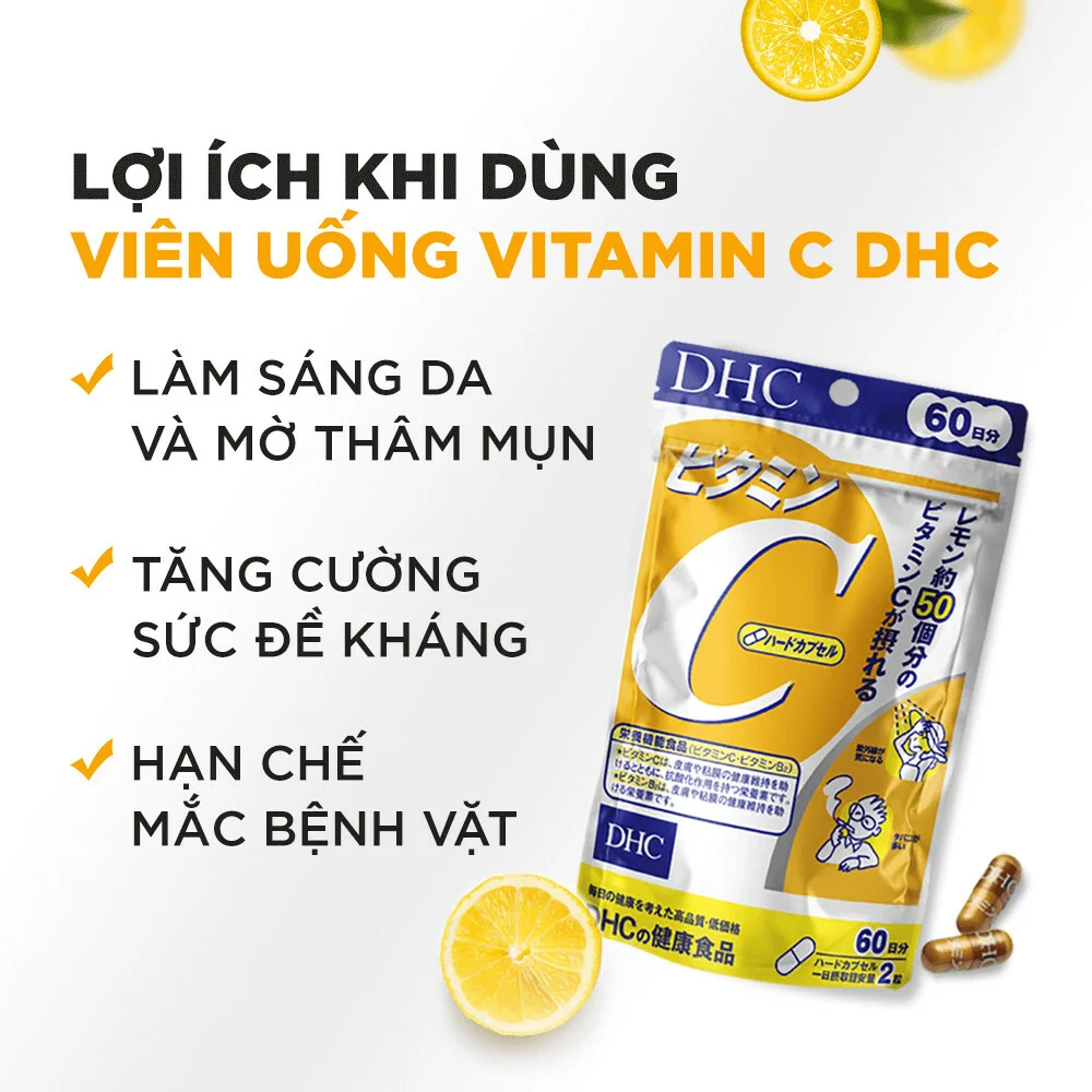 Viên uống DHC vitamin C 60 ngày đẹp da, căng mướt 6 - Gico Pharma 12 - Sản phẩm được bán bởi Gico Pharma