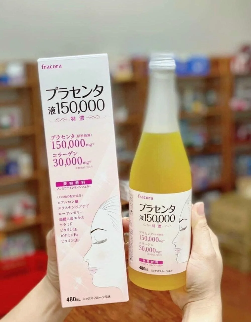Fracora Placenta Japanese Placenta Drink 1500,000mg Bottle 480ml