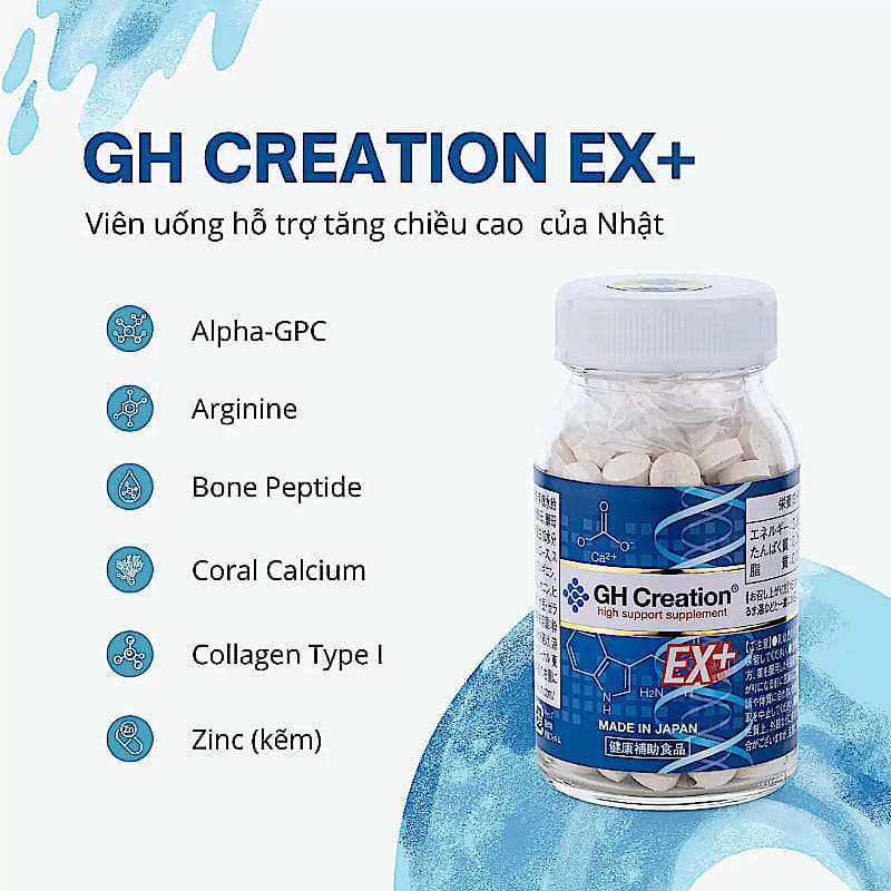 Viên uống tăng chiều cao GH Creation 270 viên 2 - Gico Pharma gh creation 270 japan1 - Sản phẩm được bán bởi Gico Pharma