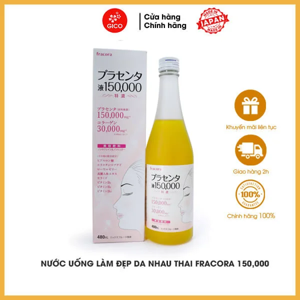 Fracora Placenta Japanese Placenta Drink 1500,000mg Bottle 480ml